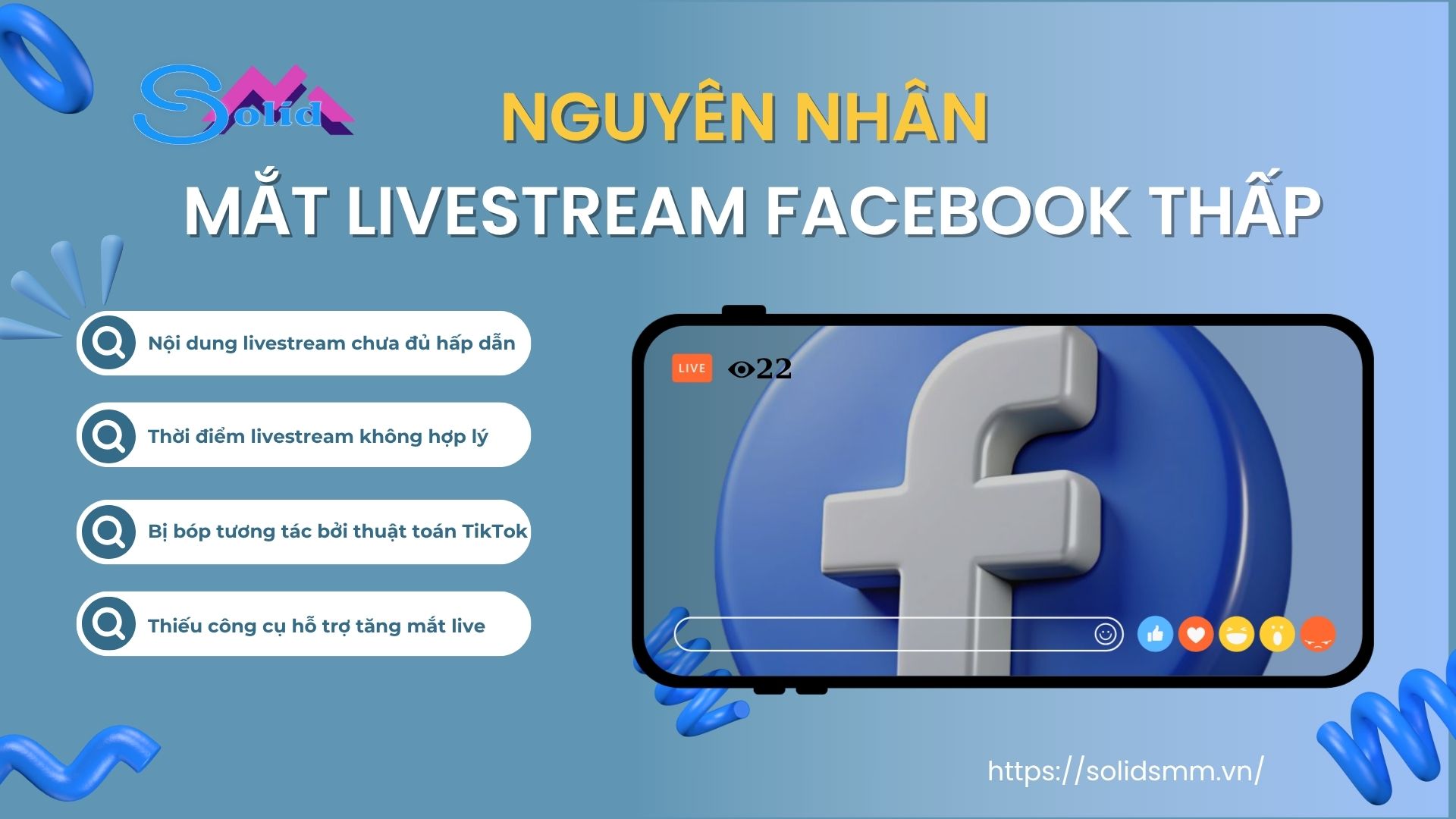Nguyên nhân mắt livestream Facebook thấp